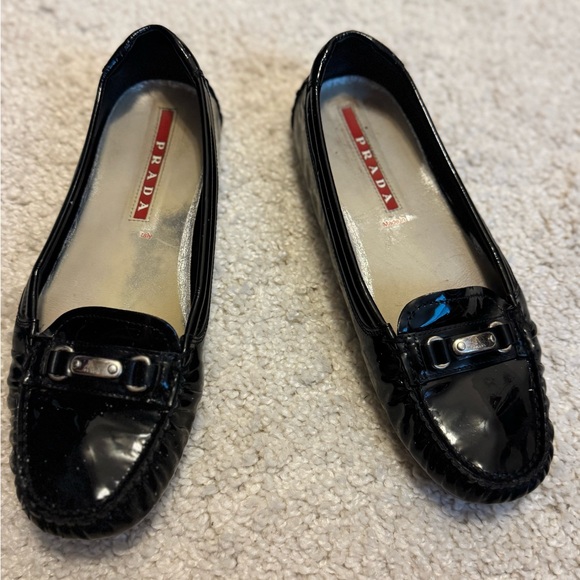 Prada Patent Leather Loafers - Size 38 - Picture 1 of 5
